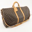 Louis Vuitton Monogram Keep All Bandouliere 60 Bag Brown M41412 Hot on Sale