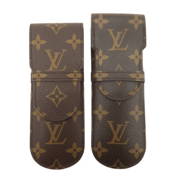 Louis Vuitton Set of 2 Monogram etui stylo Pen Case Brown M62990 Online Hot Sale