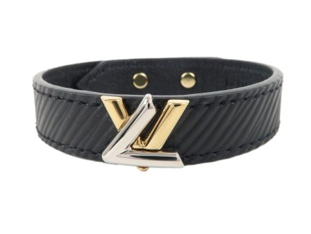 Louis Vuitton Epi Twist Bracelet Noir black M6400 LV Supply