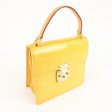 Louis Vuitton Vernis Spring Street Hand Bag Lime Yellow M91068 Online now