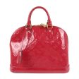 Louis Vuitton Monogram Vernis Alma PM Hand Bag Rose Indien M91770 Discount