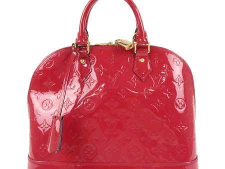 Louis Vuitton Monogram Vernis Alma PM Hand Bag Rose Indien M91770 Discount