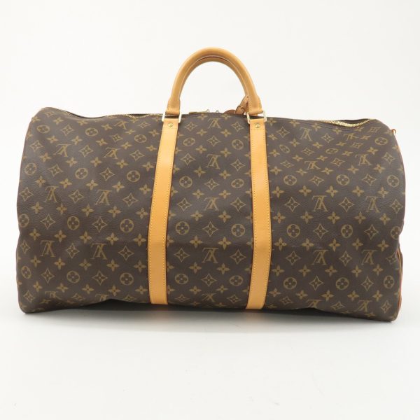 Louis Vuitton Monogram Keep All Bandouliere 60 Bag Brown M41412 Hot on Sale