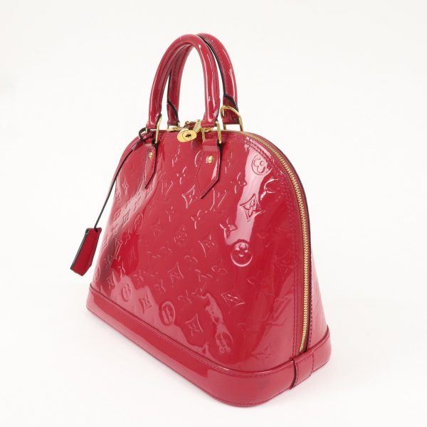 Louis Vuitton Monogram Vernis Alma PM Hand Bag Rose Indien M91770 Discount