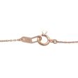 STAR JEWELRY 4P Diamond Necklace 0.08ct K18PG 750PG Rose Gold Online now