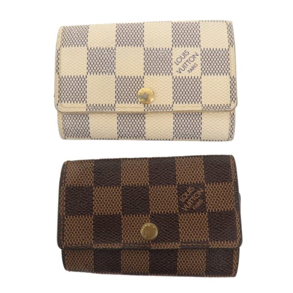 Louis Vuitton Damier Set of 2  Multicles 6 Key Case M62630 N61745 For Cheap