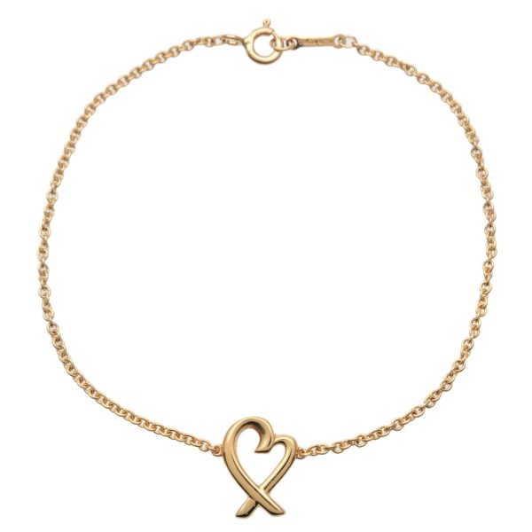 Tiffany&Co. Loving Heart Bracelet K18YG 750YG Yellow Gold Online Sale