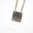 Chanel Square CC Necklace Gold Tone 23C For Cheap