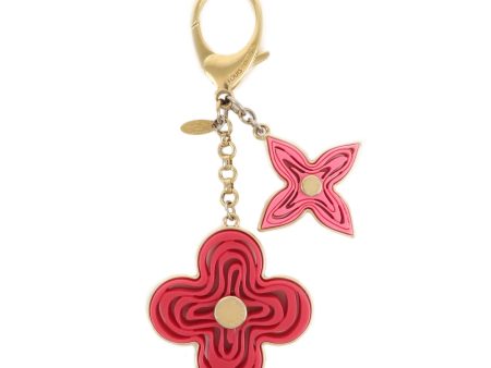 LOUIS VUITTON Bijoux Sac Naif Bag Charm Flower Pink M66913 Hot on Sale