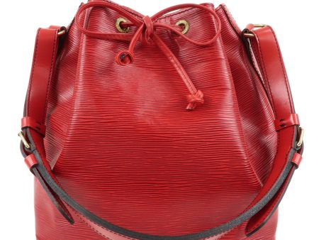 Louis Vuitton Epi Petit Noe Shoulder Bag Castilian Red M44107 For Sale