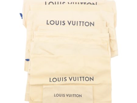 Louis Vuitton Set of 10 Dust Bag Storage Bag New Style Beige Supply