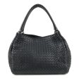 BOTTEGA VENETA Intrecciato Leather Tote Bag Black 222322 Online