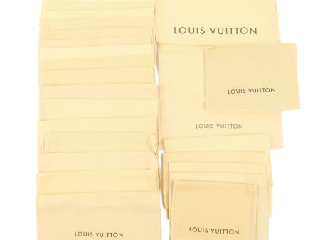 Louis Vuitton Set of 25 Storage Bag Dust Bag Flap Type Beige Fashion