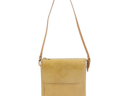 Louis Vuitton Monogram Vernis Motto Hand Shoulder Bag Beige M91136 Sale