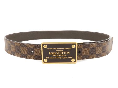 Louis Vuitton Damier Ebene Saint Tulle Adventure Belt 90 36 M9677 For Discount