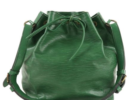 Louis Vuitton Epi Petit Noe Leather Shoulder Bag Green M44104 Hot on Sale