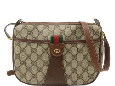 GUCCI Old Gucci Sherry GG Plus Leather Shoulder Bag 001.58.6177 Online Sale