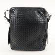 BOTTEGA VENETA Intrecciato Leather Shoulder Bag Black 180215 Discount