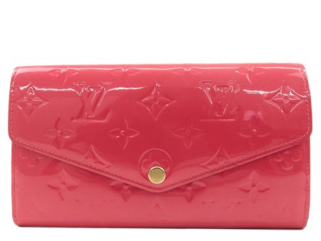 Louis Vuitton Monogram Vernis Portefeuille Sarah Hot Pink M90313 Online Hot Sale