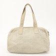 BOTTEGA VENETA Intrecciato Leather Shoulder Bag Ivory Cheap