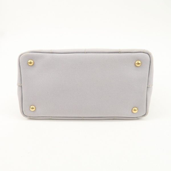 PRADA Canapa Mini Canvas 2Way Bag Gray 1BG439 Online Hot Sale