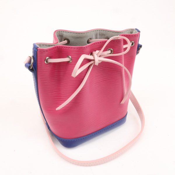 Louis Vuitton Epi Nano Noe Shoulder Bag Pink Blue M42502 For Sale