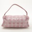 CHANEL New Travel Line Nylon Jacquard Leather Vanity Bag Pink on Sale