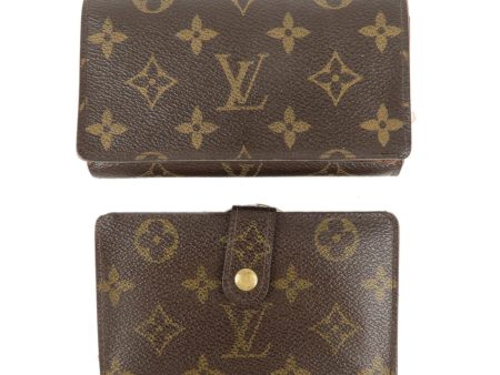 Louis Vuitton Monogram Set of 2 Bi-fold Wallet Brown M61663 M61730 Online Hot Sale