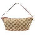 GUCCI GG Canvas Leather Pouch Beige Pink 7198 Supply