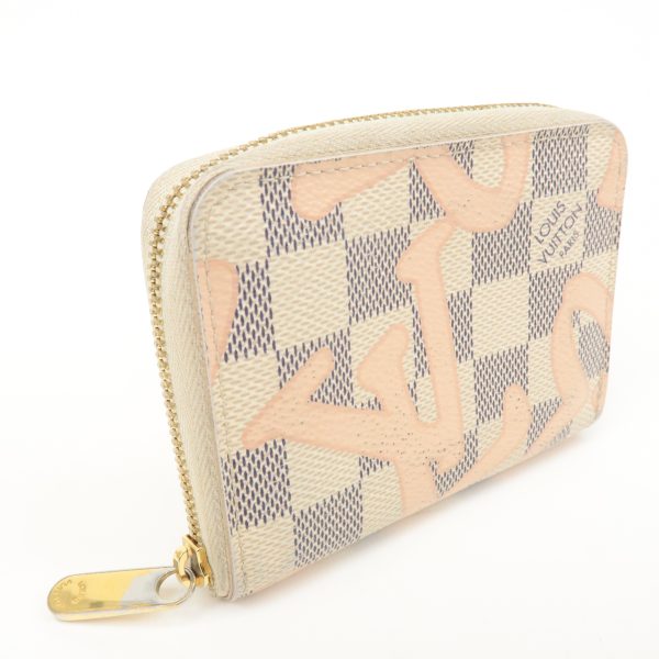 Louis Vuitton Damier Azur Tahiti Zippy Coin Purse Case N60098 on Sale