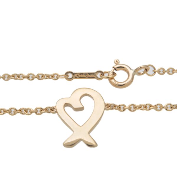 Tiffany&Co. Loving Heart Bracelet K18YG 750YG Yellow Gold Online Sale