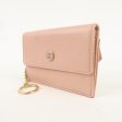 CHANEL COCO Button Leather Coin Purse Case Light Pink A20908 Fashion