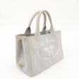 PRADA Canapa Mini Canvas 2Way Bag Gray 1BG439 Online Hot Sale