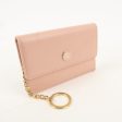 CHANEL COCO Button Leather Coin Purse Case Light Pink A20908 Fashion