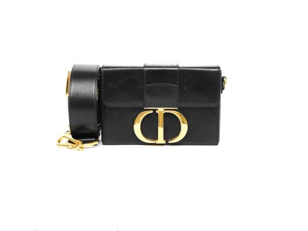 Christian Dior 30 Montaigne Box Bag Black Online now