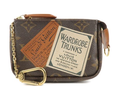 Louis Vuitton Monogram Label Collection Trousse Cles Brown M63800 Cheap