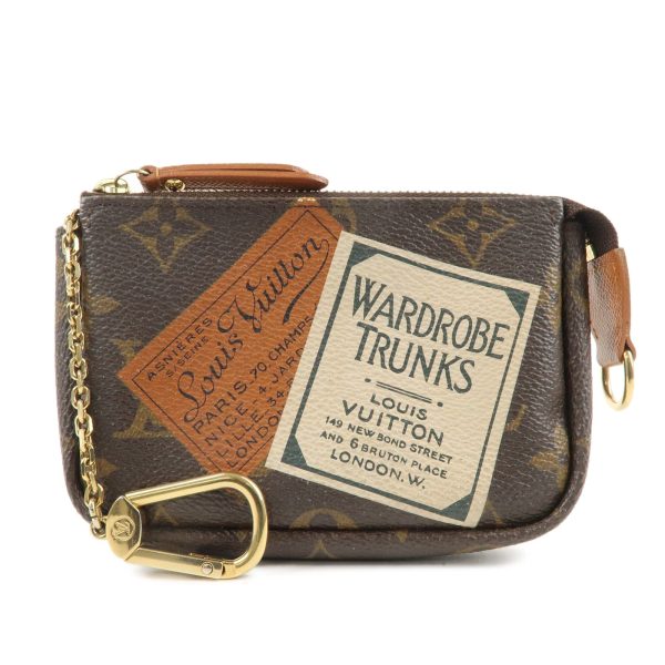 Louis Vuitton Monogram Label Collection Trousse Cles Brown M63800 Cheap