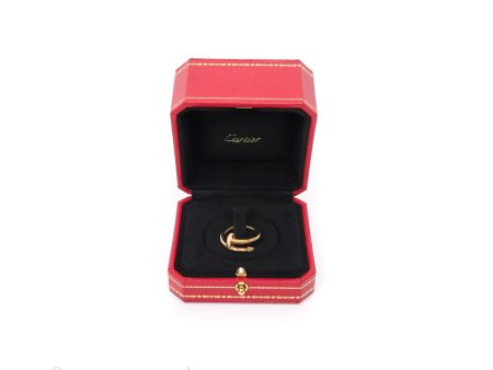 Cartier Juste Un Clou Ring Rose Gold Diamonds Size 51 Hot on Sale