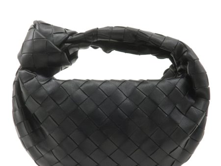 BOTTEGA VENETA Mini Jodie Intrecciato Leather Bag Black 651876 For Discount