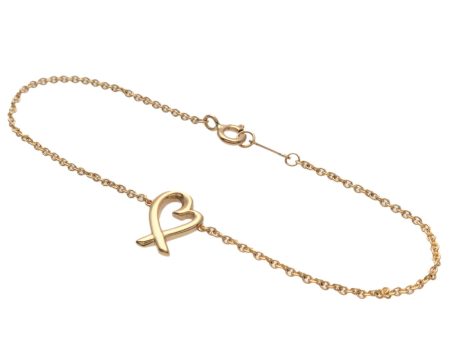 Tiffany&Co. Loving Heart Bracelet K18YG 750YG Yellow Gold Online Sale