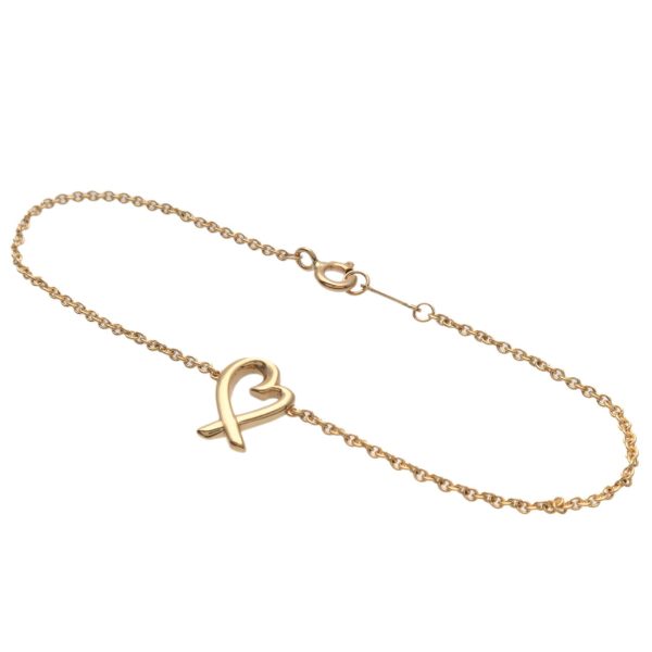 Tiffany&Co. Loving Heart Bracelet K18YG 750YG Yellow Gold Online Sale