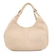 BOTTEGA VENETA Intrecciato Leather Shoulder Bag Pink Beige 125787 on Sale