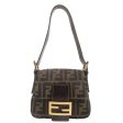 FENDI Zucca Canvas Leather Mini Mamma Bucket 222826571.089 For Discount