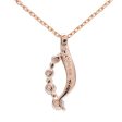 STAR JEWELRY 4P Diamond Necklace 0.08ct K18PG 750PG Rose Gold Online now