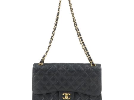 CHANEL Matelasse Caviar Skin Maxi 30 W Flap Shoulder Bag A58600 For Sale