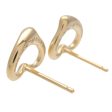 Tiffany&Co. Open Heart Earrings K18YG 750YG Yellow Gold For Discount