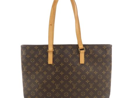 Louis Vuitton Monogram Luco Tote Bag Shoulder Bag Brown M51155 For Cheap