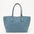 LOEWE Leather Anagram Tote Bag Shoulder Bag Blue Gray Online