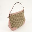 GUCCI GG Canvas Leather One Shoulder Bag Pink Beige 449244 Sale