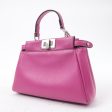 FENDI Leather Micro Peekaboo 2Way Bag Hand Bag Pink 8M0355 Online